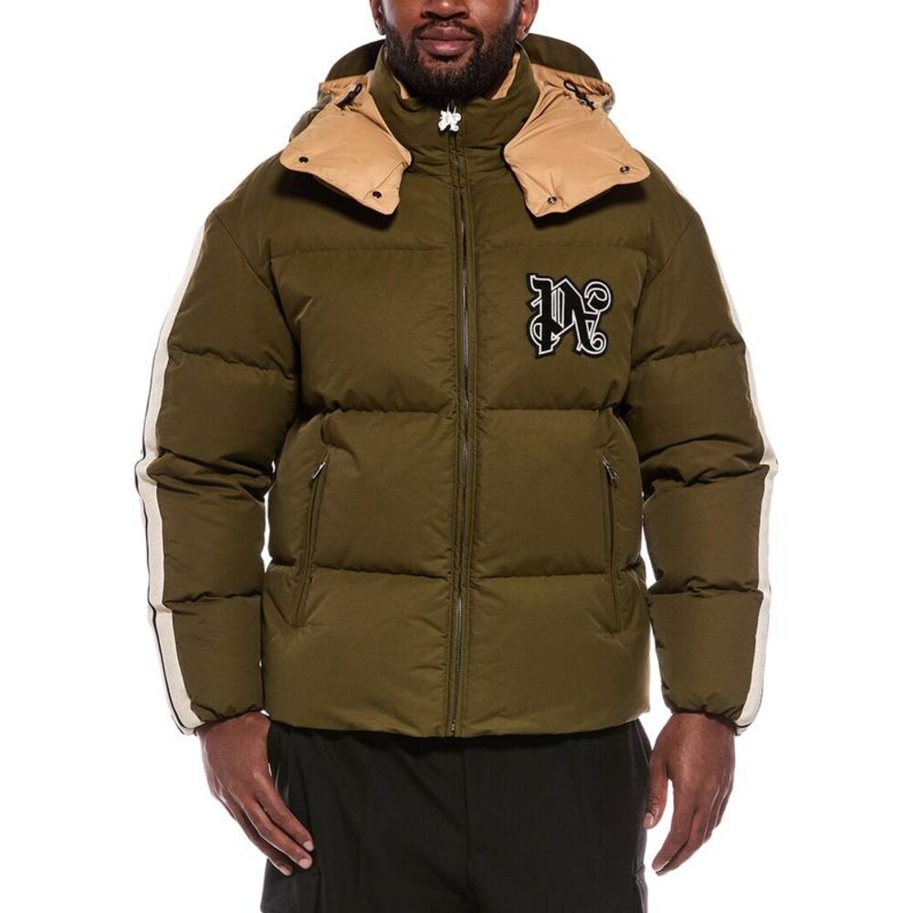 Palm Angels Mens  Down Puffer Jacket, Green
